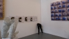 Mo Ramakers, Exhibition Galerie BAAL, Blue Helmets / dentellière / Camouflage