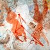 Gabriel Ruget, three twins, Öl a LWD, 2007, 110 x 110 cm