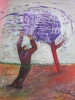 Günter Frecksmeier, Franziskus, Acryl a. LWD, 100 x 80 cm
