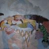 Gabriel Ruget, quoting David Lynch anew, 2009, 150x150 cm, Öl a LWD