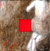 Gabriel Ruget, she, 2007, Öl a LWD, 100x100 cm